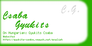 csaba gyukits business card
